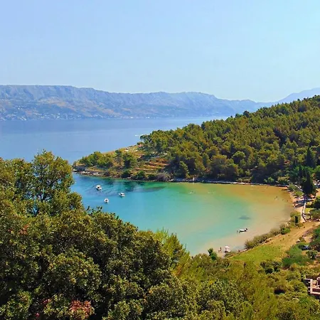 With A Parking Space Postira, Brac - 700 Appartement *